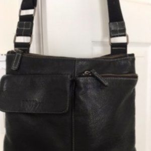 Roots black cross body bag